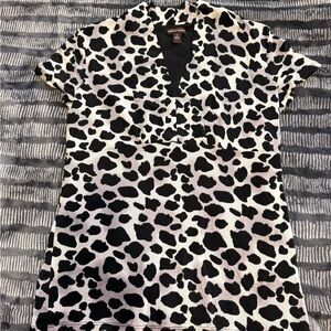 Dana Buchman Black and White Print Blouse